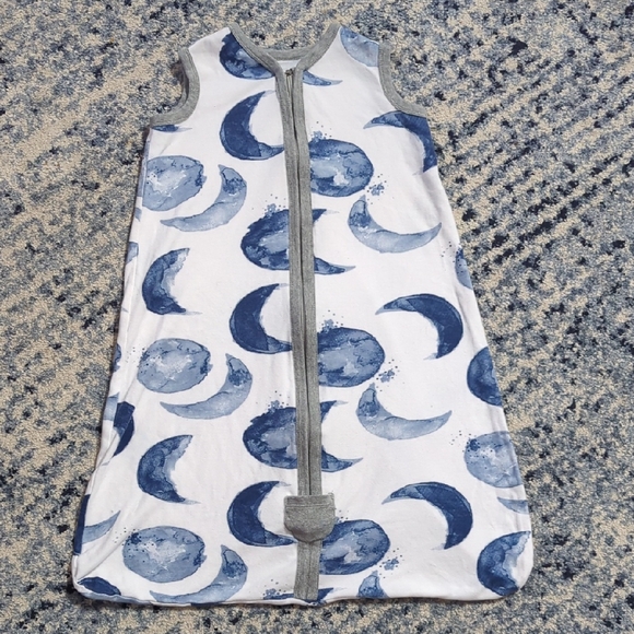 Burt's bees baby M organic cotton moon sleep sack 6-12 months zipper - Picture 1 of 12
